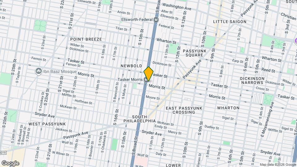 1641 S Broad St Map and Location Details