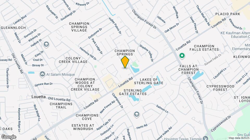 8815 Champion Springs Cir Map and Location Details