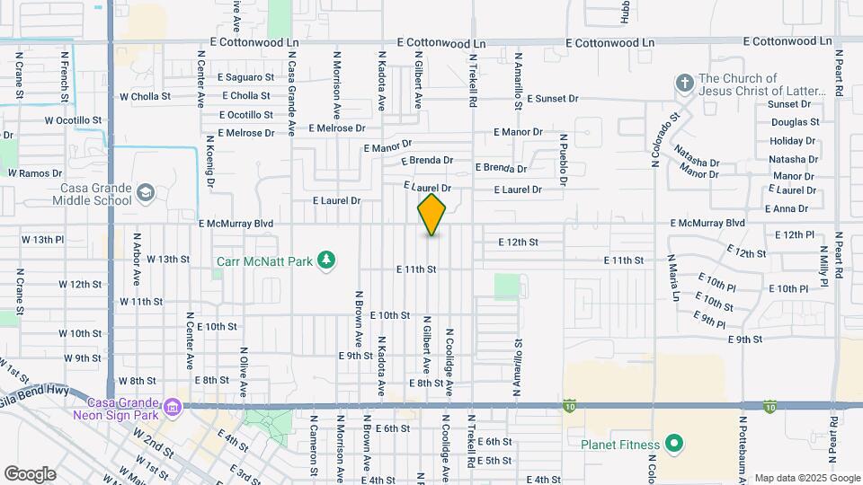 1124 N Gilbert Ave Map and Location Details