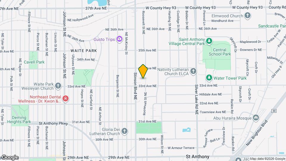 3308 Roosevelt Ct NE Map and Location Details