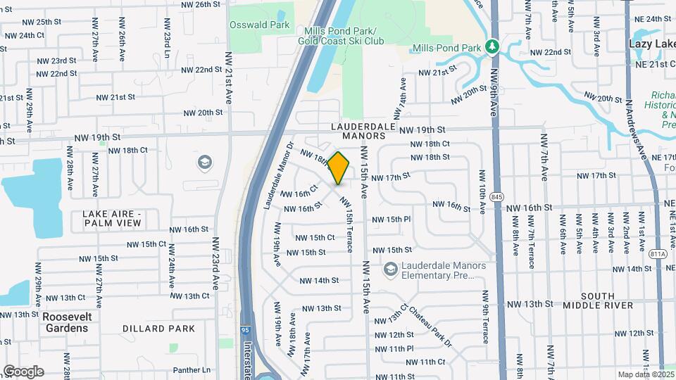 1542 NW 17th St Map and Location Details