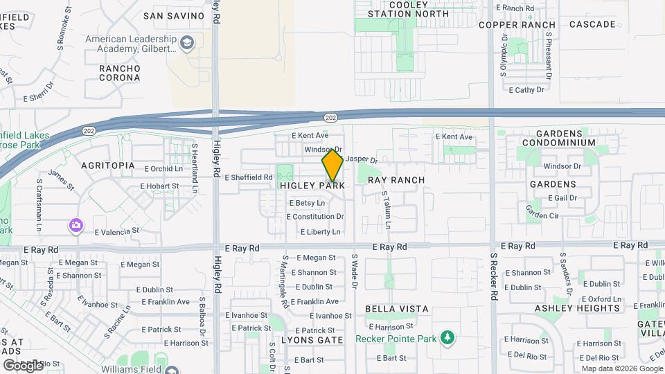 1427 S Moccasin Trail Map and Location Details