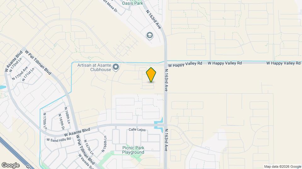 16378 W Weeping Willow Rd Map and Location Details