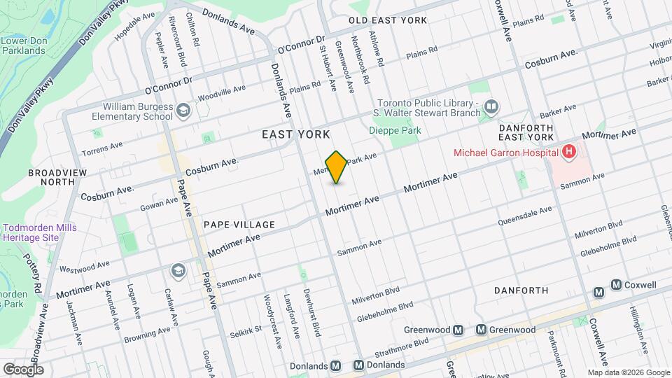 11 Donmore Ave Map and Location Details