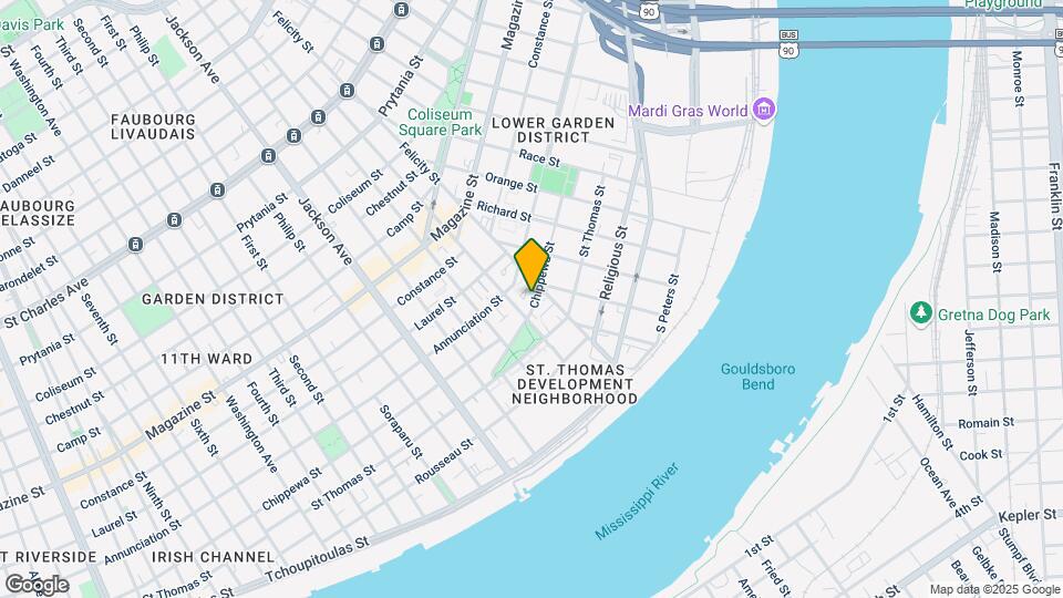 1831 Chippewa St Park Mapa y Detalles de la Ubicación