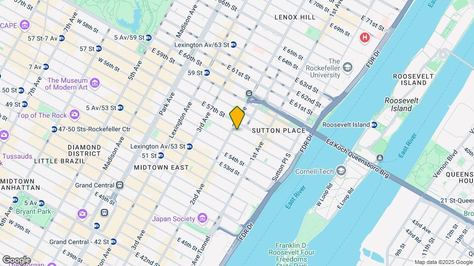 303 E 56th St Map and Location Details