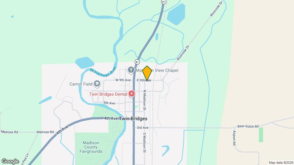 410 N Madison St Map and Location Details