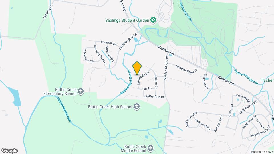 413 Creekside Ln Mapa y Detalles de la Ubicación