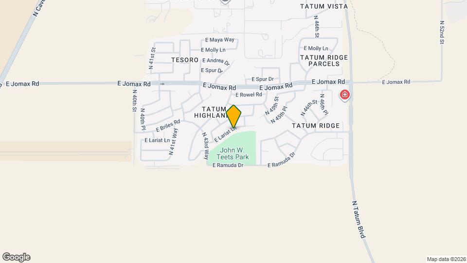 4375 E Lariat Ln Map and Location Details