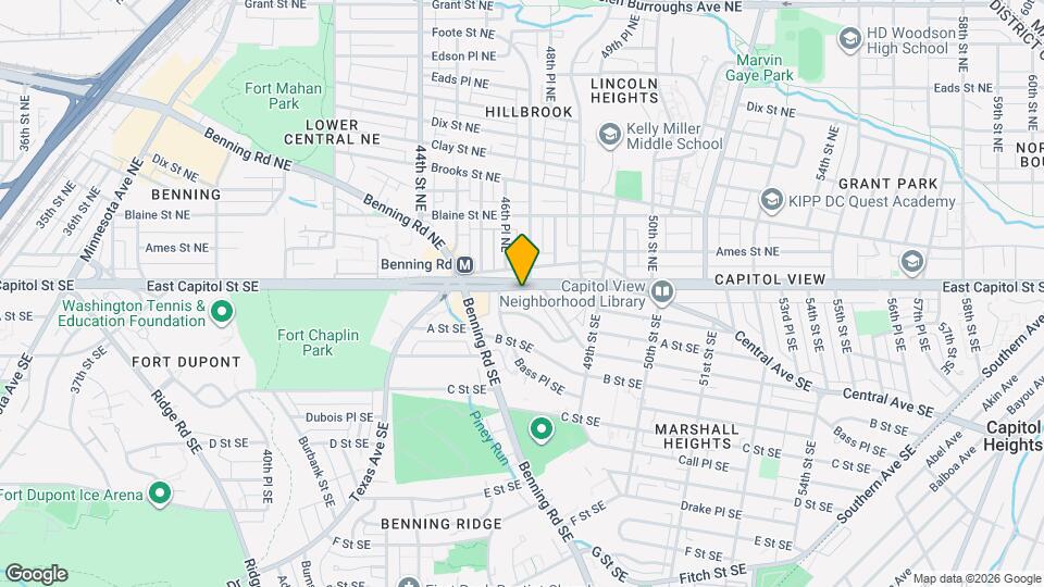 4627 E Capitol St SE Map and Location Details