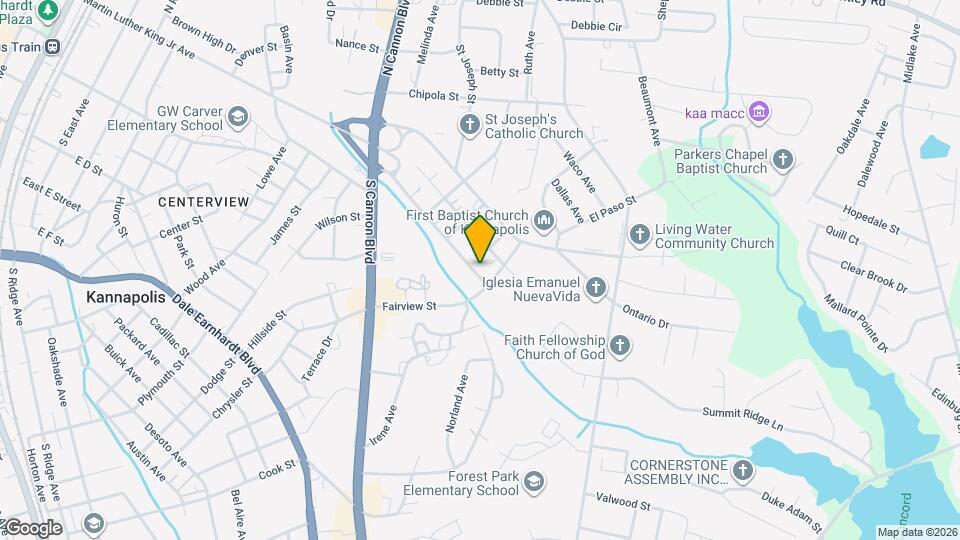 1105 Lakeview St Map and Location Details