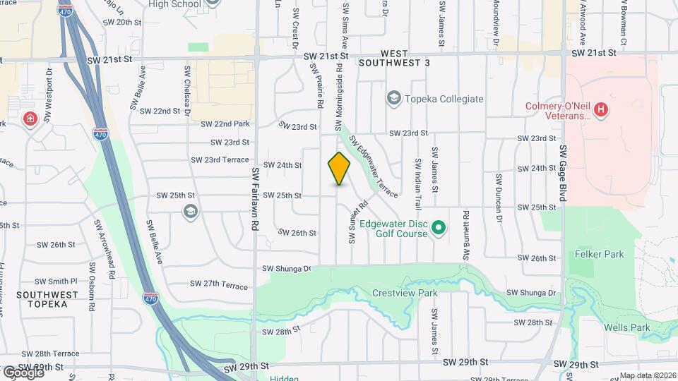 2416 SW Morningside Rd Map and Location Details