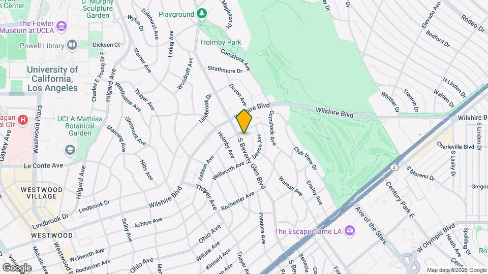 1238 S Beverly Glen Blvd Map and Location Details
