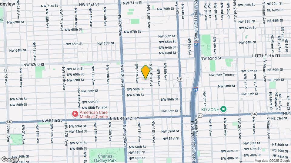 1045 NW 58th Terrace Map and Location Details