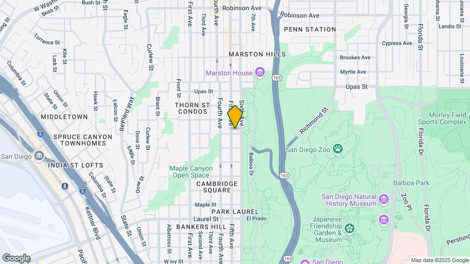 3105 5th Ave Map and Location Details