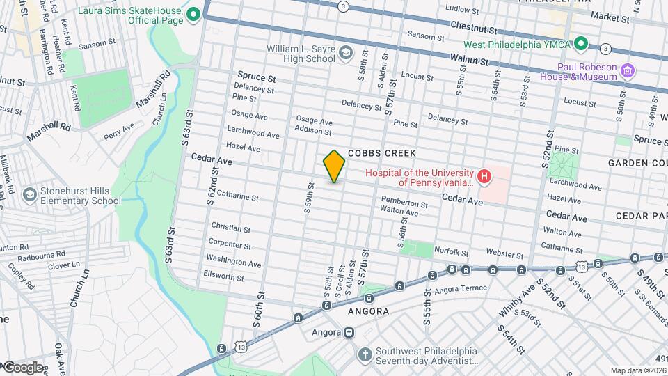 5819 Pemberton St Map and Location Details