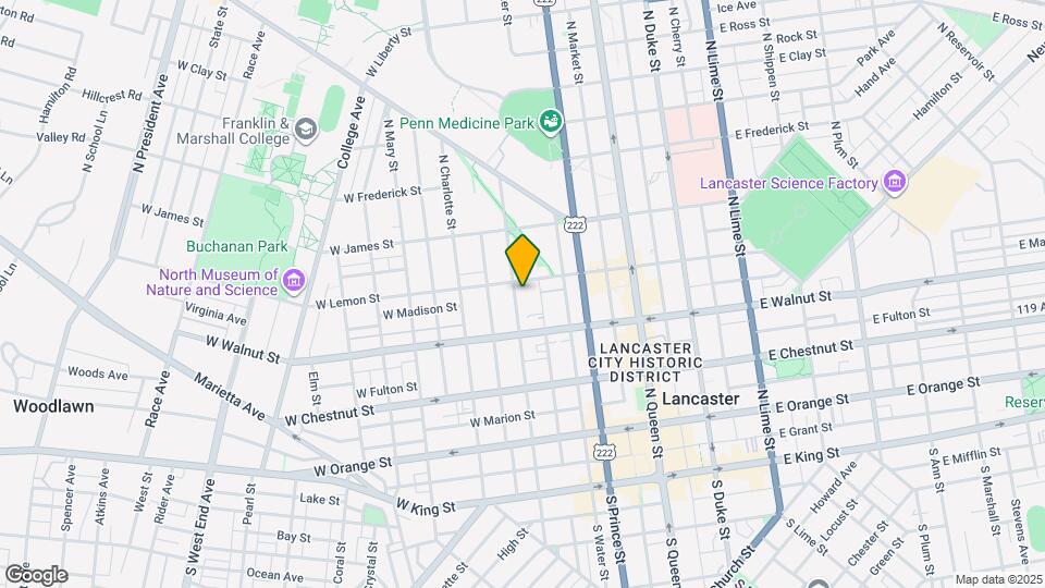 343 N Mulberry St Map and Location Details