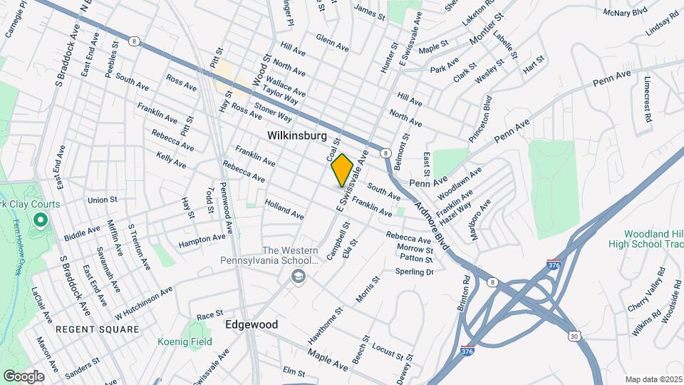 701 Swissvale Ave, Unit 3 Mapa y Detalles de la Ubicación