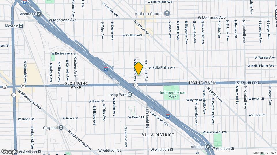 4021 N Keystone Ave Map and Location Details