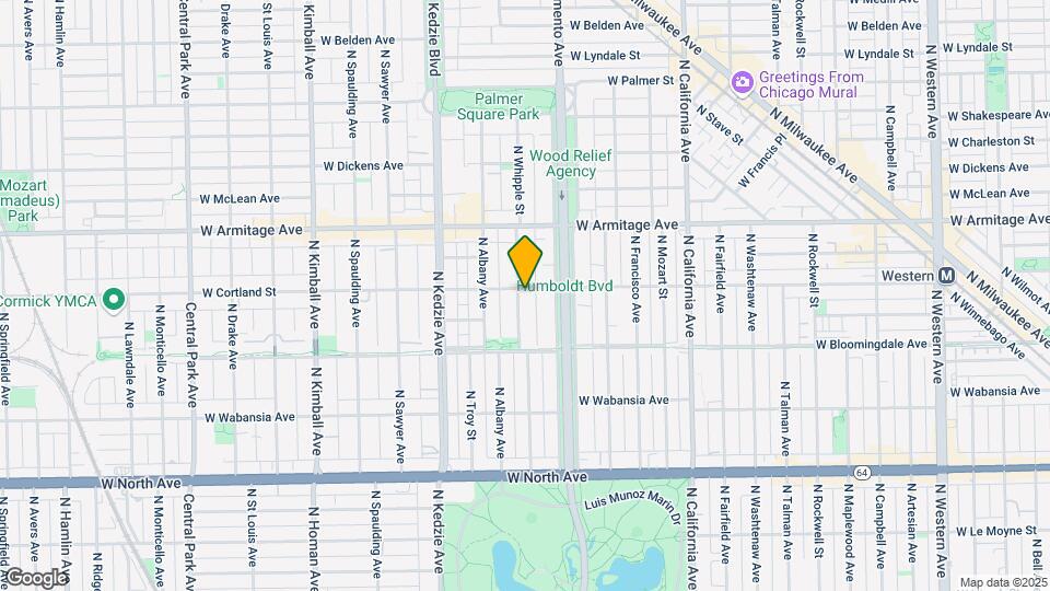 1855 N Whipple St, Unit g Map and Location Details