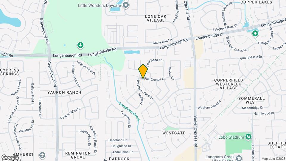 18323 Fair Grange Ln Map and Location Details