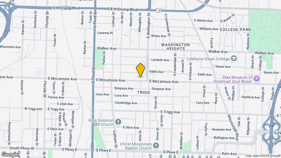 414 E Mclemore Ave Map and Location Details