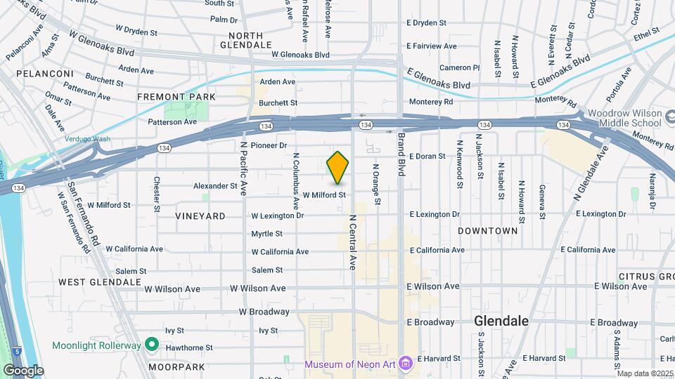 321 Milford St Map and Location Details