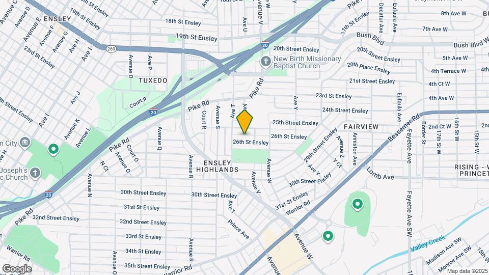 2016 26th St Ensley Map and Location Details