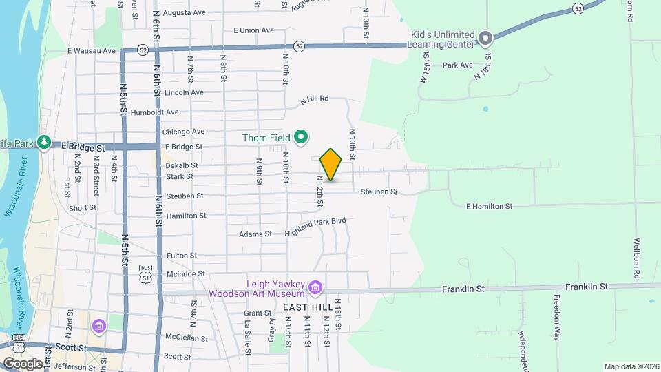 1212 Steuben St Map and Location Details