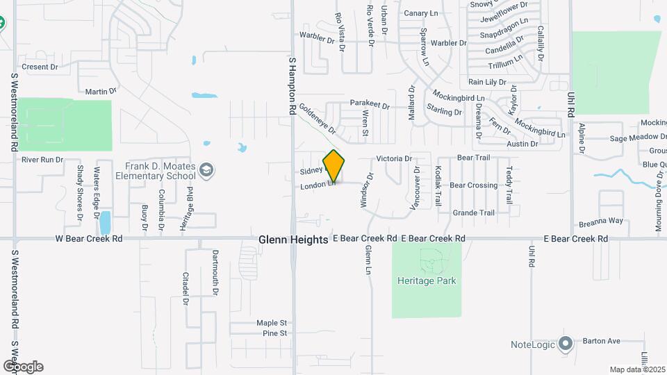 134 London Ln Map and Location Details