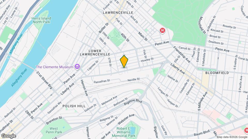 3825 Liberty Ave Map and Location Details