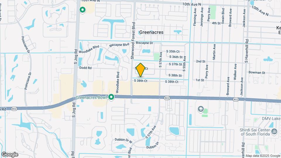 5901 S 38th Ct Map and Location Details