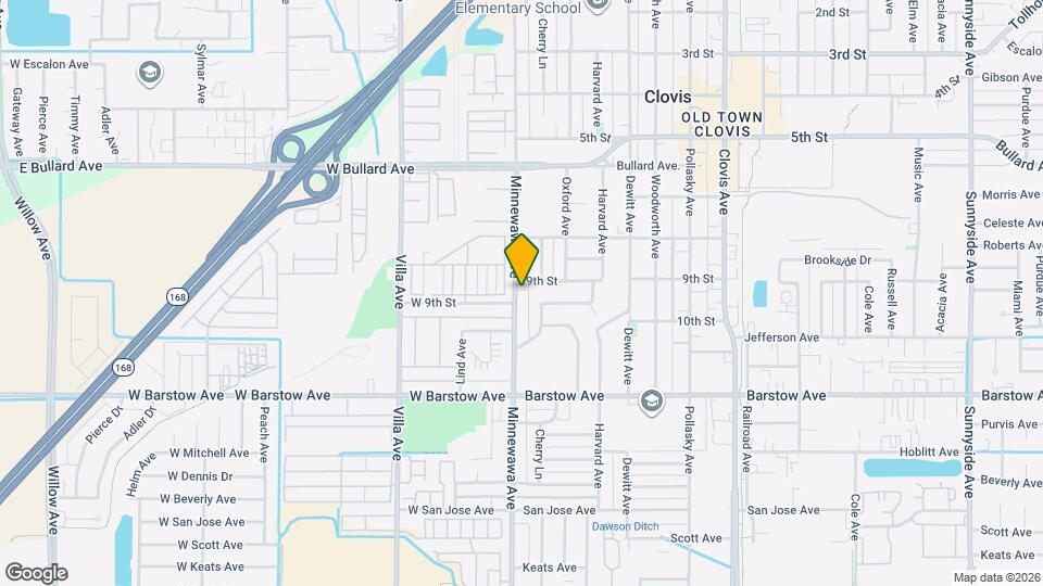 923 Minnewawa Ave Map and Location Details