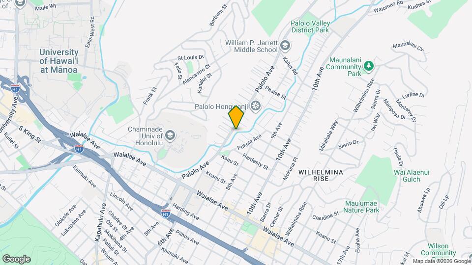 1517 Palolo Ave Map and Location Details
