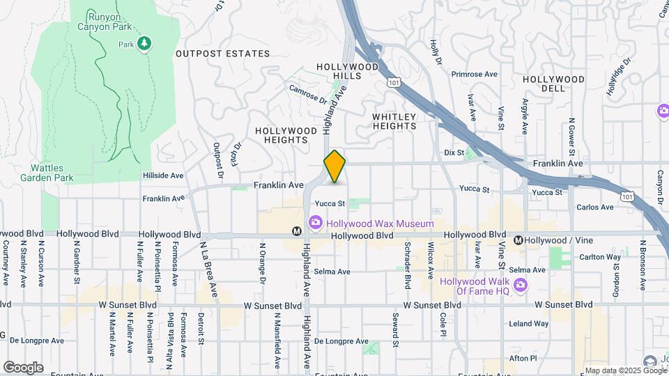 6720 Franklin Ave Map and Location Details