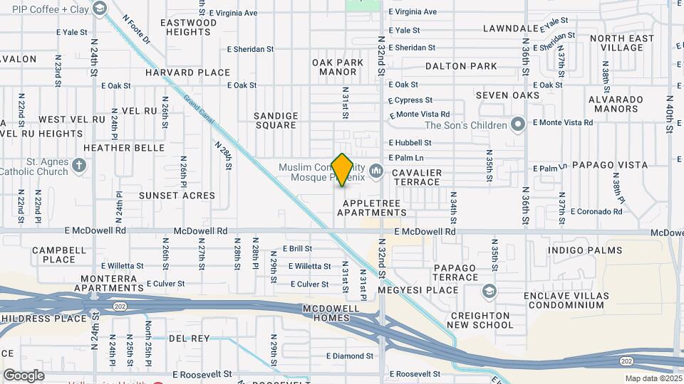 1804 N 31st Pl Map and Location Details
