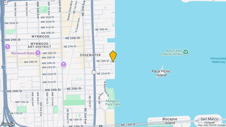 711 NE 23rd Terrace Map and Location Details