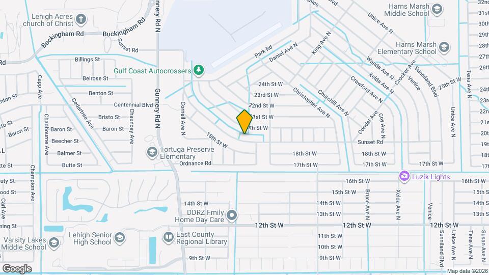 3908 Sunset Rd Map and Location Details