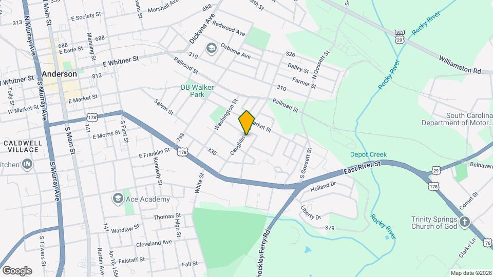 405 Caughlin Ave Map and Location Details