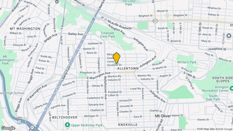 710 Excelsior St Map and Location Details