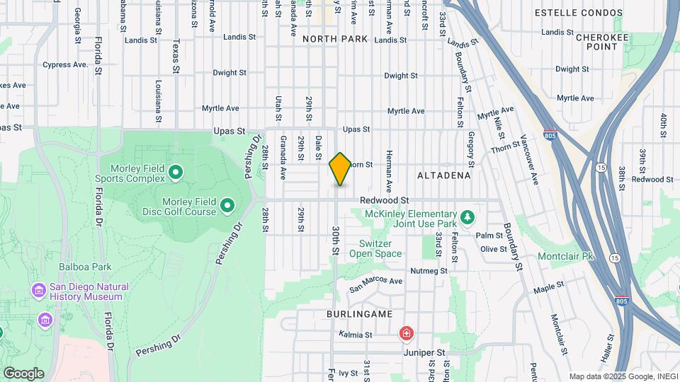 3119 30th St Map and Location Details