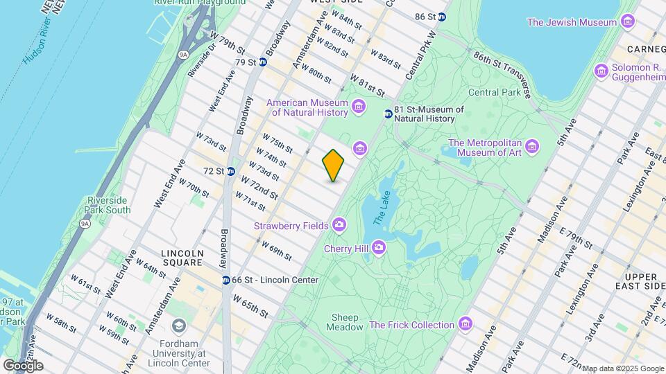 11 W 74th St Map and Location Details