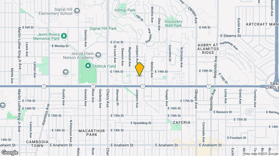 1854 Junipero Ave Map and Location Details