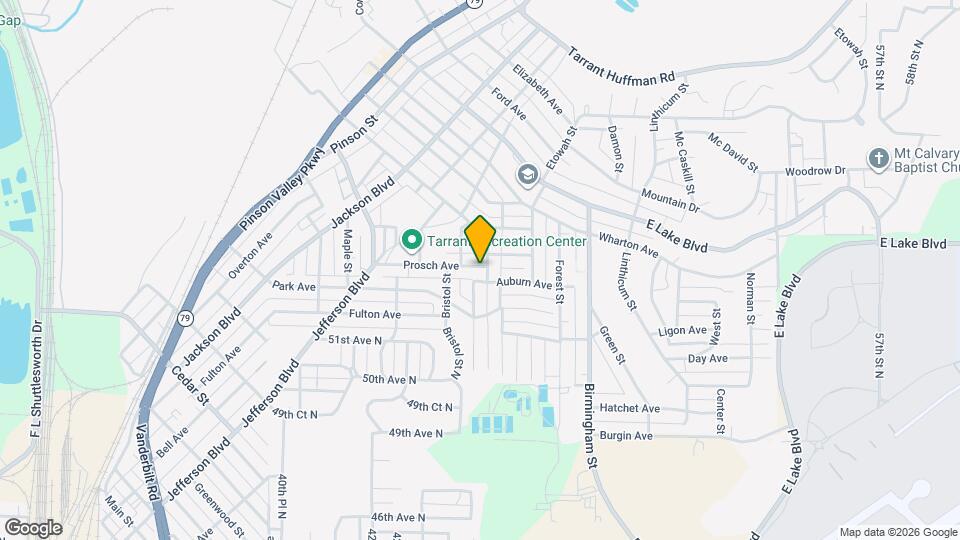 1208 Waverly St Map and Location Details