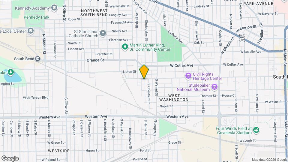 1414 W Washington St Mapa y Detalles de la Ubicación