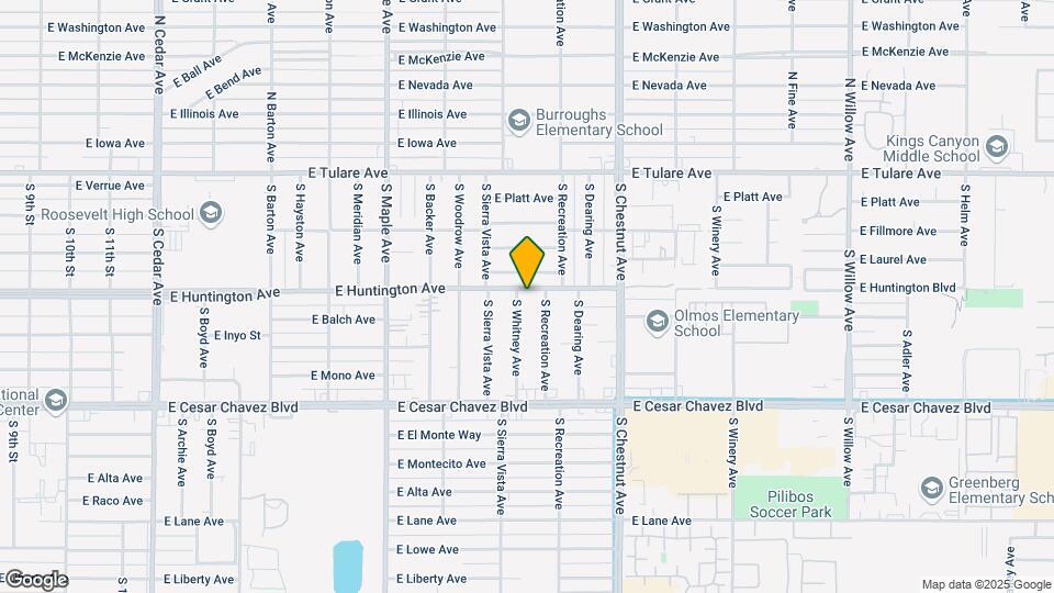 4710 E Huntington Ave Map and Location Details