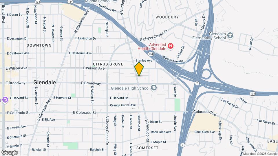 116 N Verdugo Rd Mapa y Detalles de la Ubicación