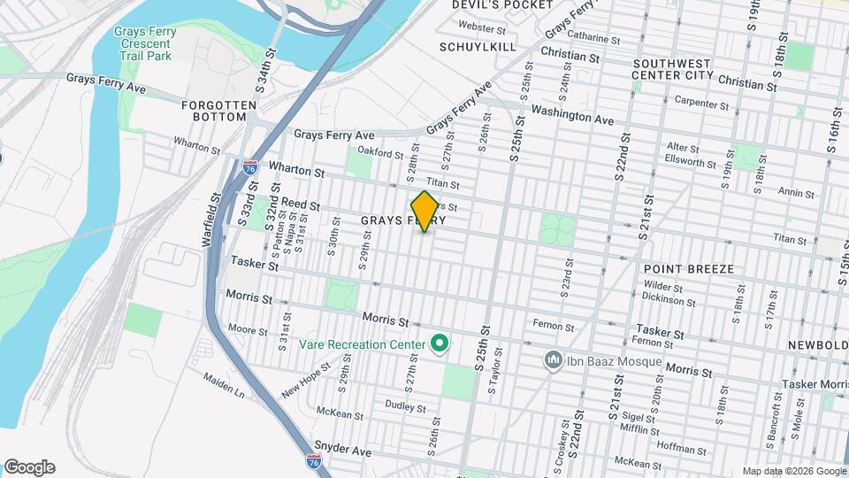 1427 S Etting St Map and Location Details