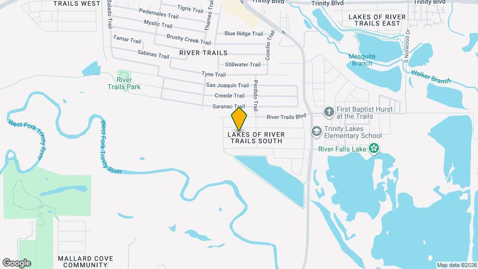 9013 Winding River Dr Map and Location Details