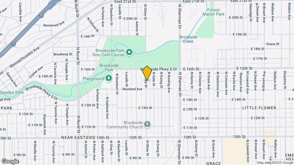 1425 N Olney St Map and Location Details